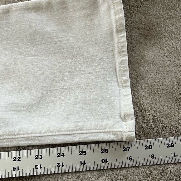 Madewell Mid-Rise Kick Out Jeans Pure White Womens size 24 Minimalist Casual - Picture 15 of 15